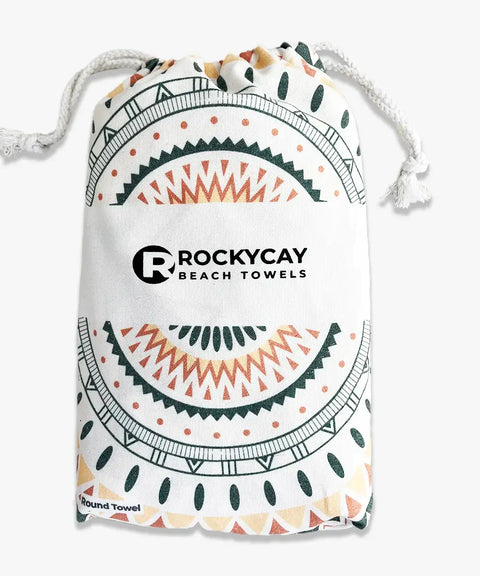 Round Beach Towel - Happy Earth