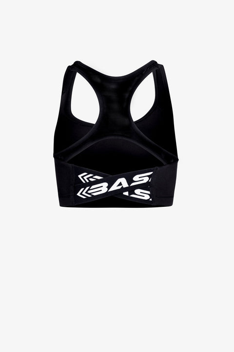 BASE Women's Cross-Back Sports Bra - Black