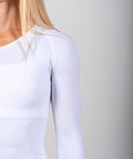BASE Women's Long Sleeve Compression Tee - White