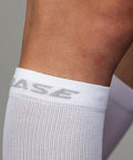 BASE - Compression Socks - White - logo
