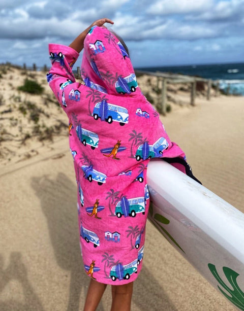 Luxe Pink Kombi Hooded Towel