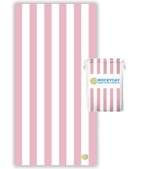 Beach Towel Set: Pink, Grey, Green, Sky Blue