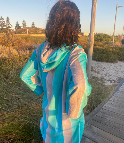 Luxe Ocean Fade Cotton Hooded Towel