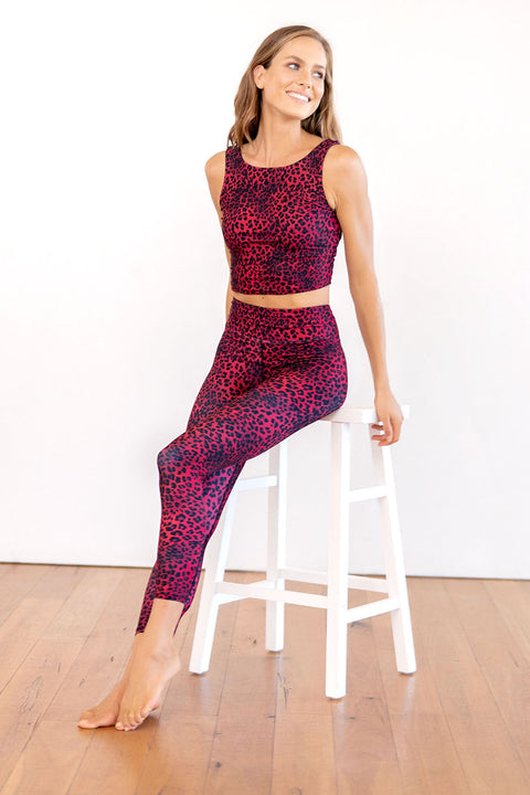 Night Cat High Waist Printed 7/8 Legging - CitySportOnline