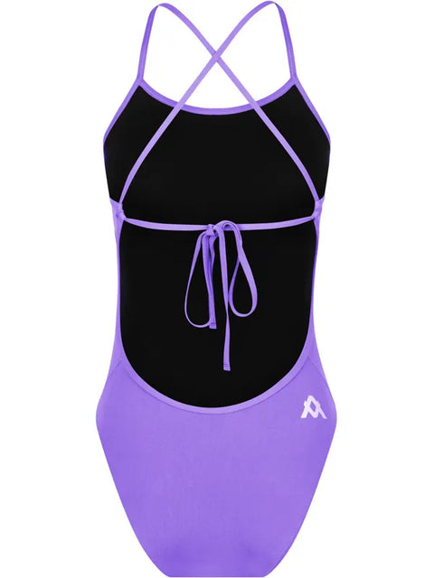 Womens Violet Tie Back One Piece